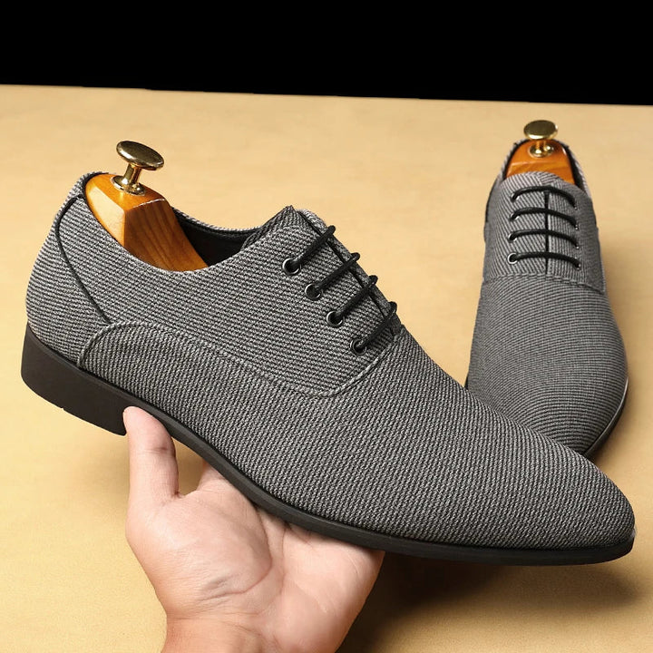 KINGSLEY WOVEN CANVAS OXFORDS