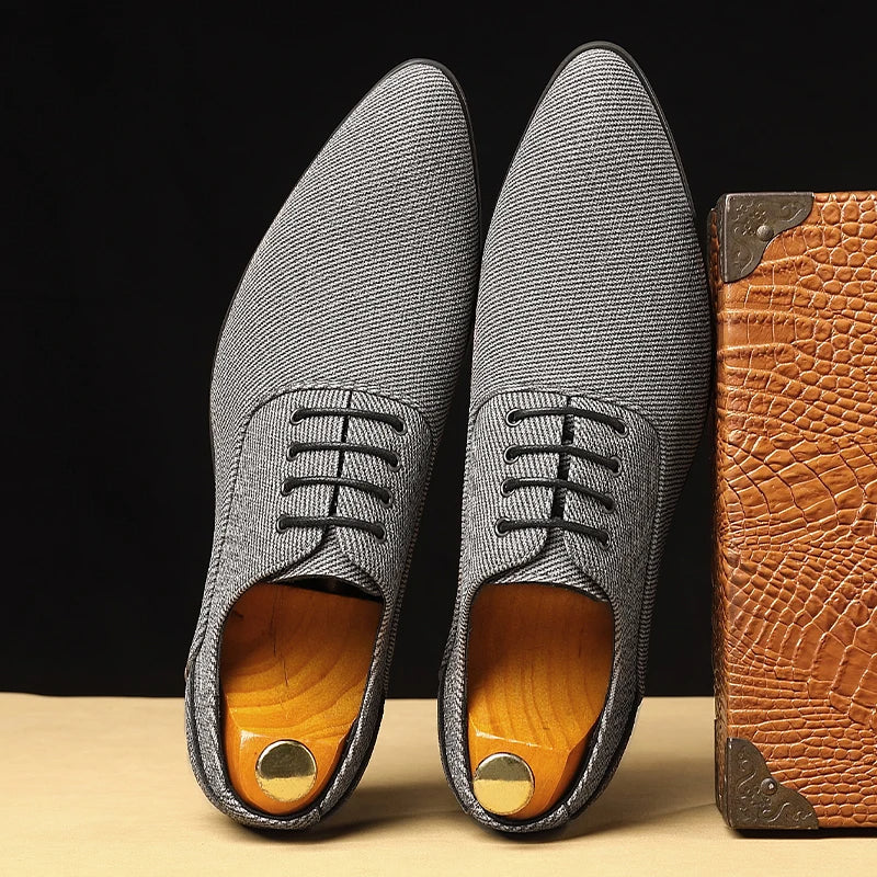 KINGSLEY WOVEN CANVAS OXFORDS