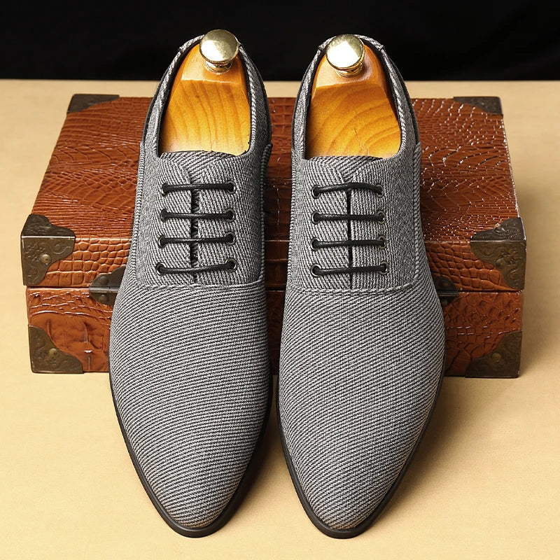 KINGSLEY WOVEN CANVAS OXFORDS