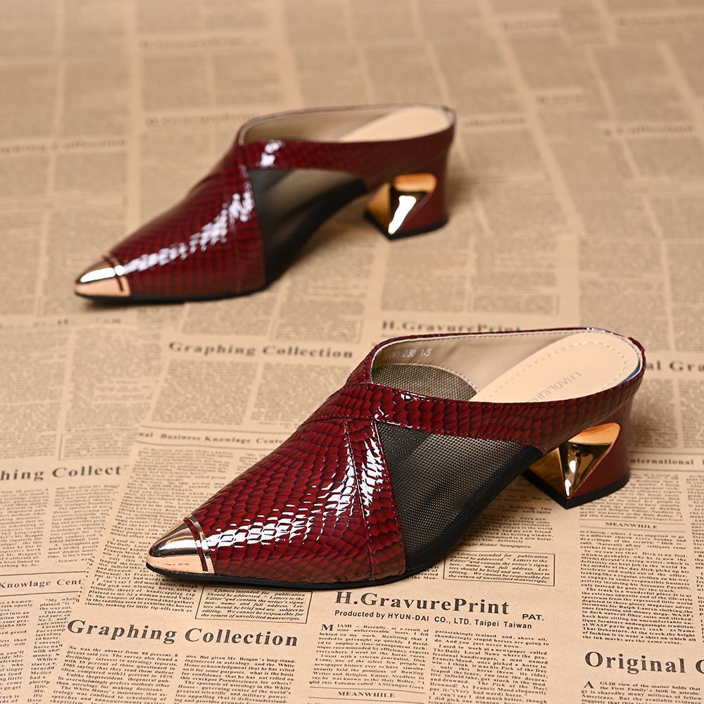 VALERIE GENUINE LEATHER MULES