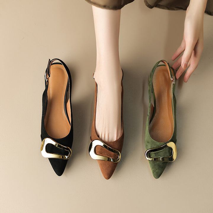 ELISE SUEDE SLINGBACK MULES