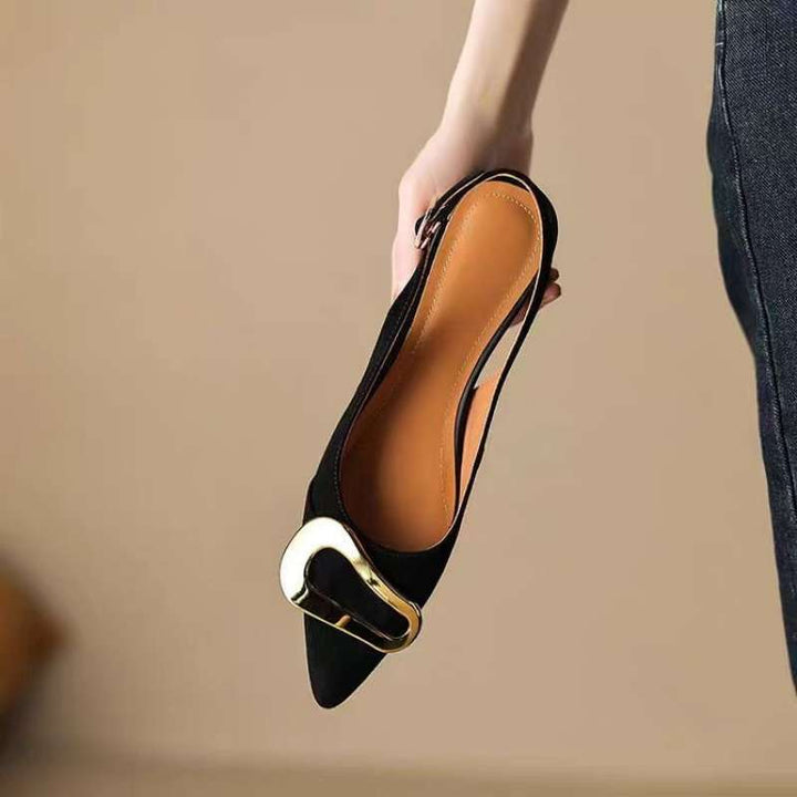 ELISE SUEDE SLINGBACK MULES