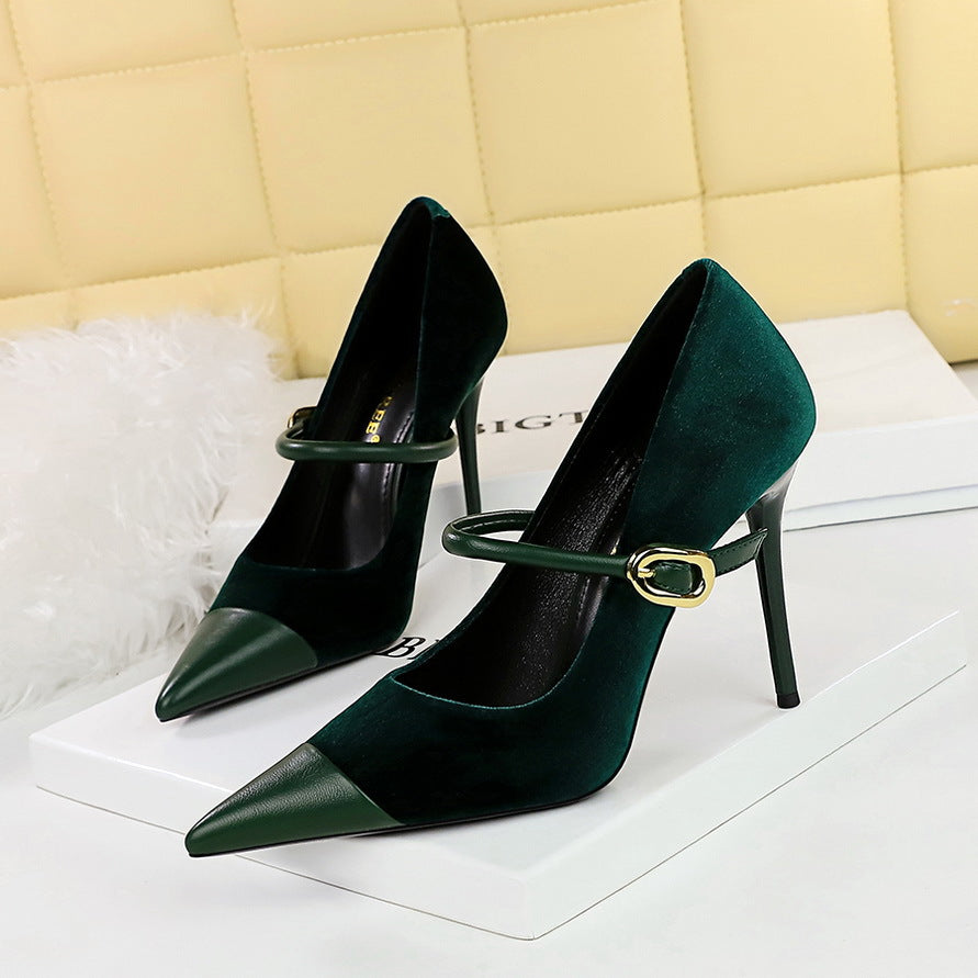 VALENTINA VELVET HEELS
