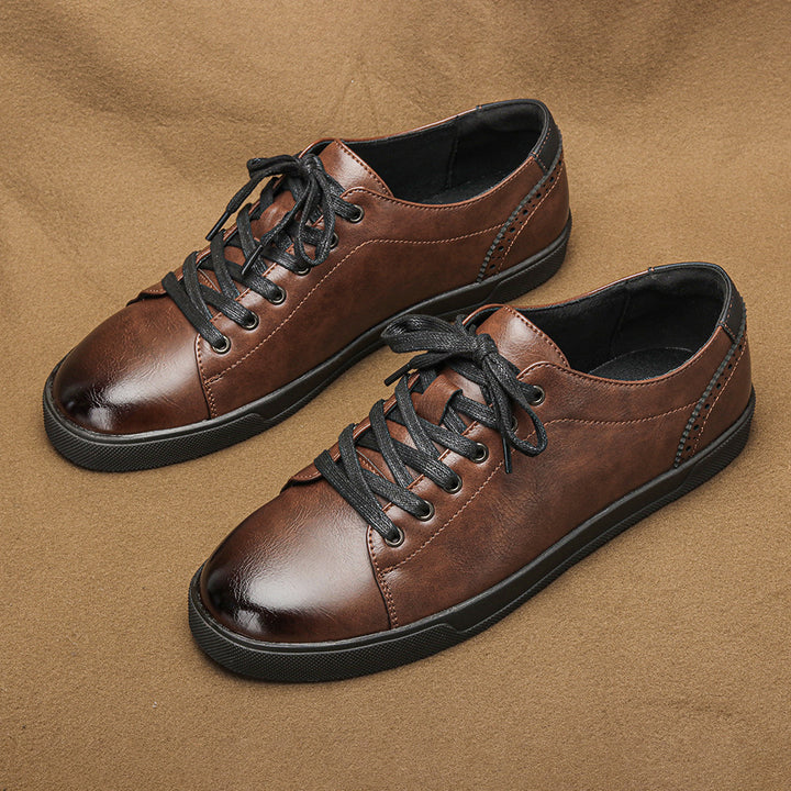 FERRARO PATINA LEATHER SNEAKERS