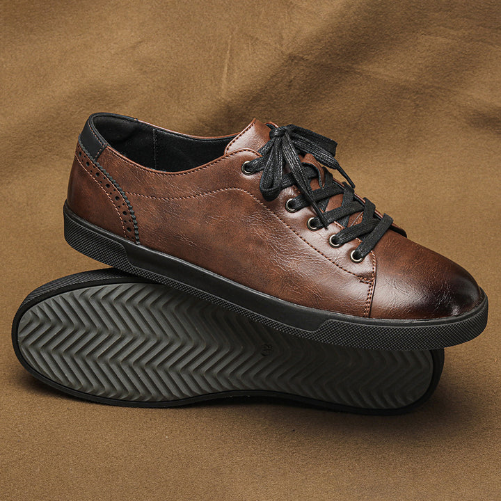 FERRARO PATINA LEATHER SNEAKERS
