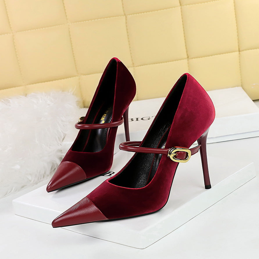 VALENTINA VELVET HEELS