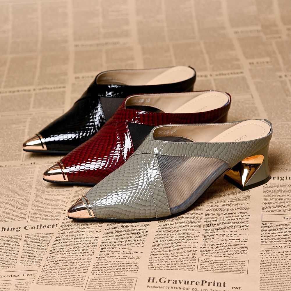 VALERIE GENUINE LEATHER MULES