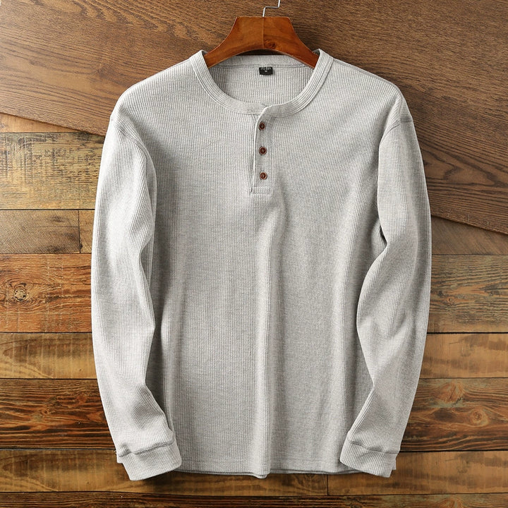 ASHFORD WAFFLE COTTON HENLEY