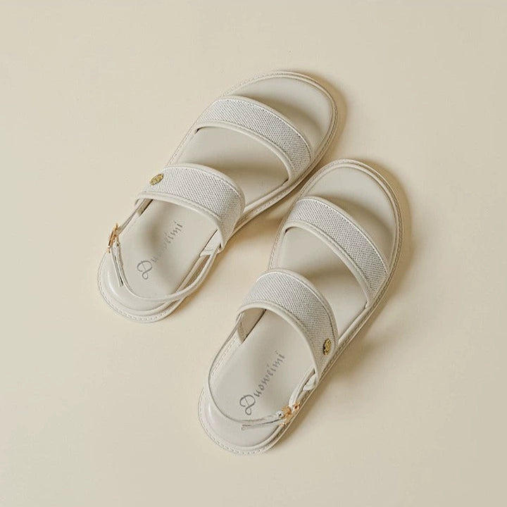 ELINE ROSE LEATHER SANDALS
