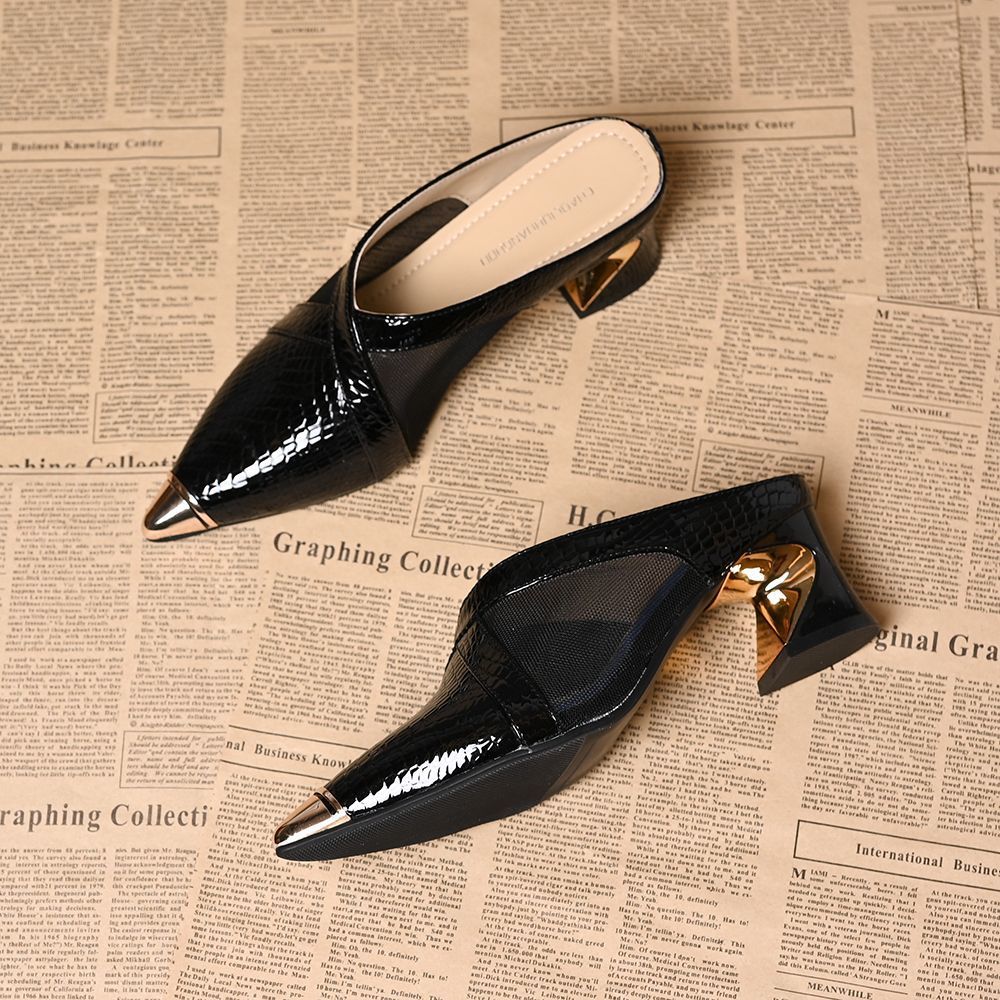 VALERIE GENUINE LEATHER MULES