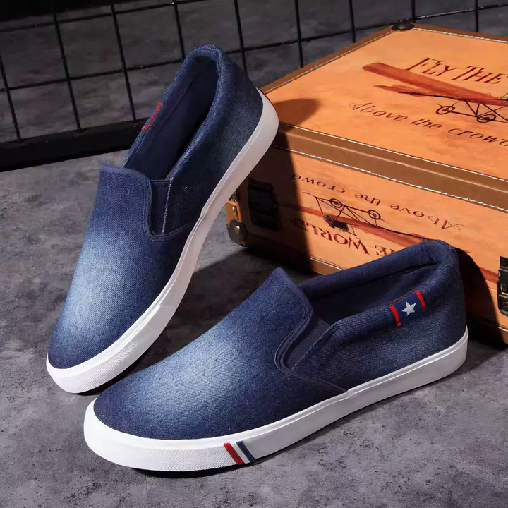 THE LONE STAR DENIM SLIP-ONS